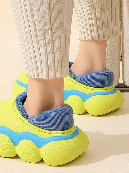 Indoor Going Out Non-slip Keep Warm Waterproof Flat Shoes