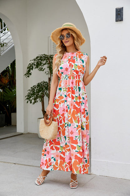 Sleeveless Maxi Dress Pink