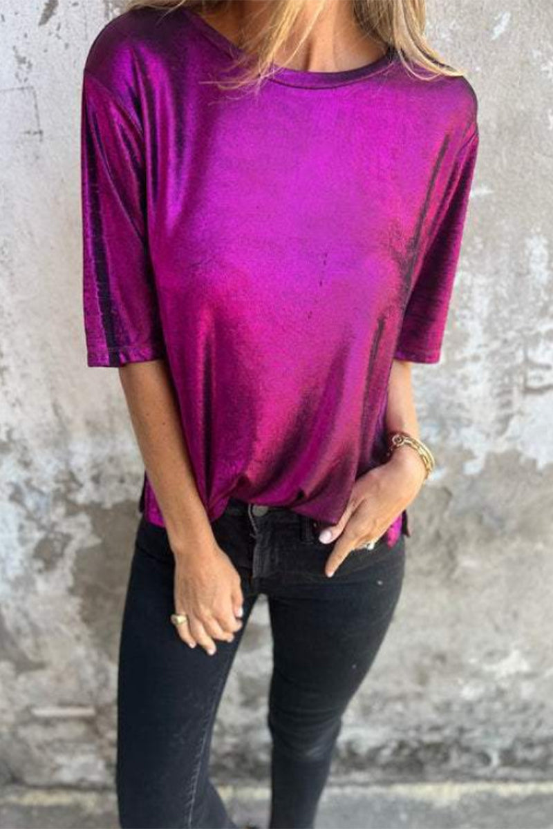 Color O Neck T-shirts(5 Colors)