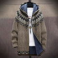 Vintage Knitted Jacquard Pattern Cozy Cardigan Sweater elevenforest