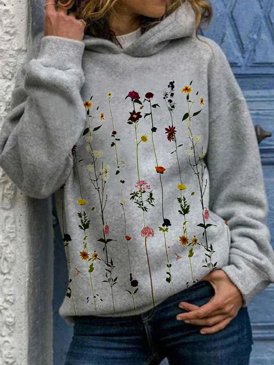 JO | Hoodie with floral print