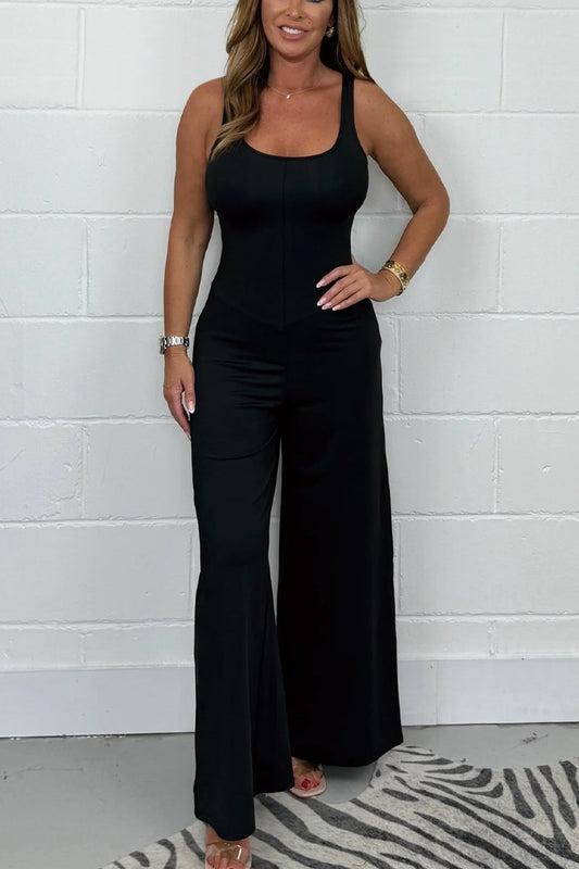 Wide Leg Vest Top Jumpsuit