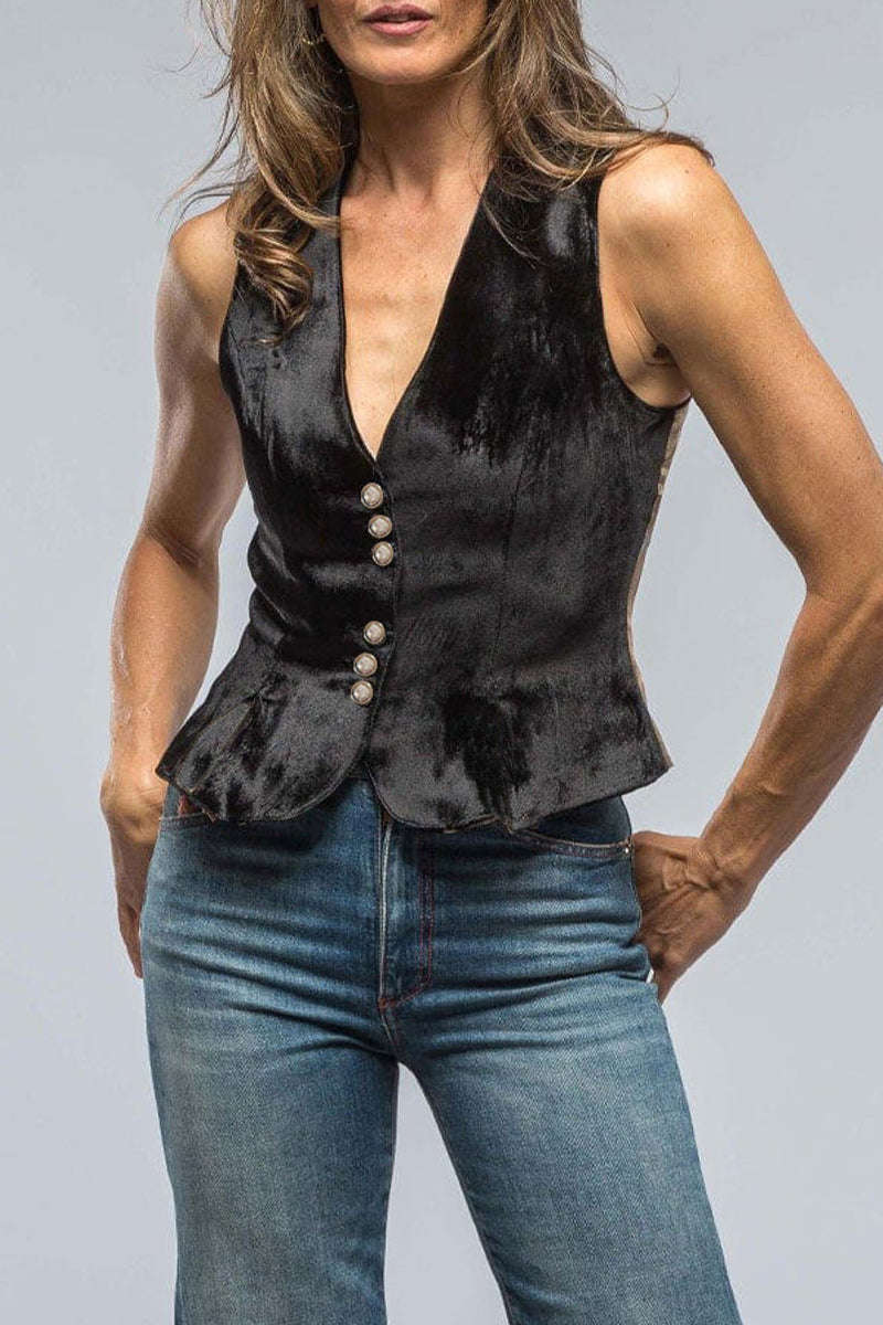 Daily Color Buttons V Neck Waistcoats(no Shirt)