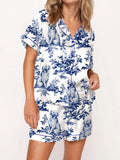 Women's Casual Golden Retriever Silky Satin Pajama Set artswardrobe