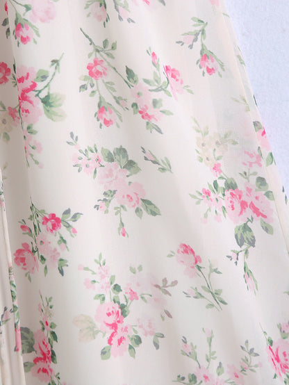 Early Spring Printed Backless V Neck Strap Dress – Print Open Back Sleeveless Mini Dress