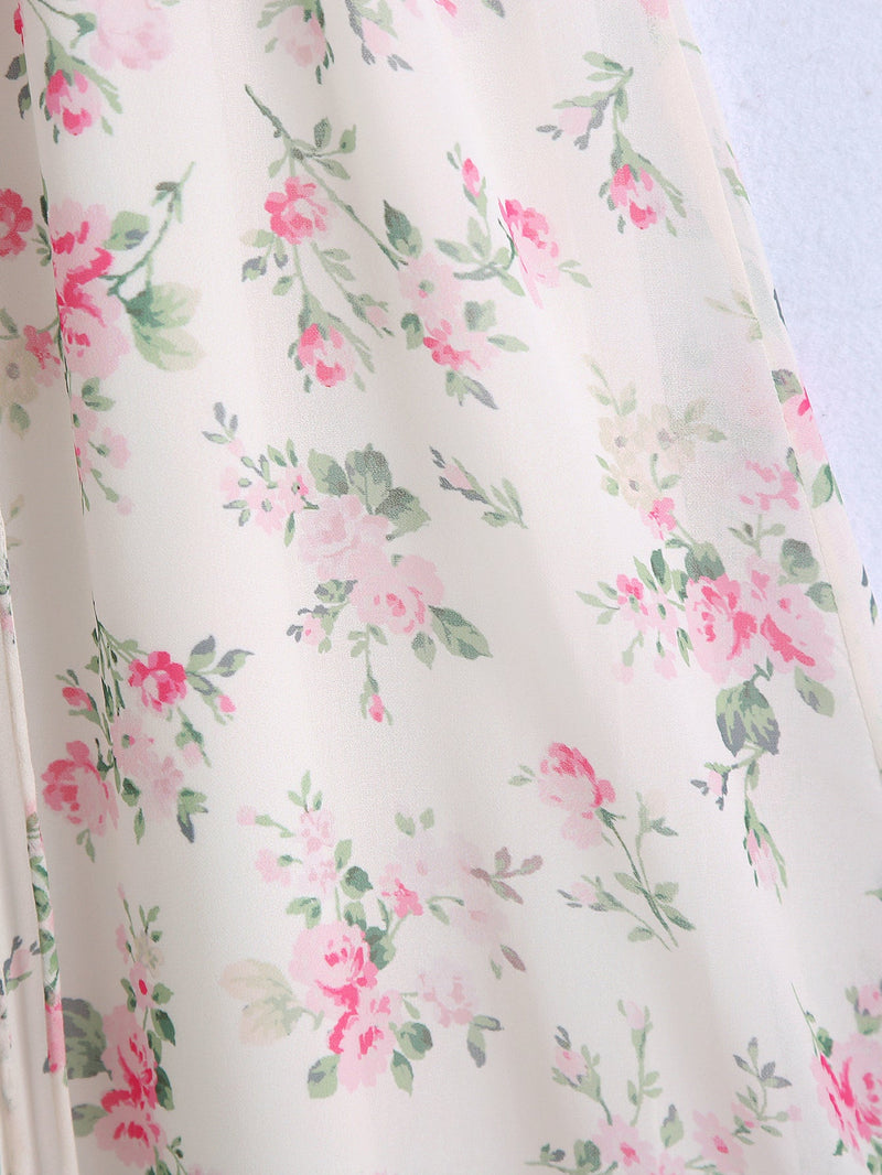 Early Spring Printed Backless V Neck Strap Dress – Print Open Back Sleeveless Mini Dress