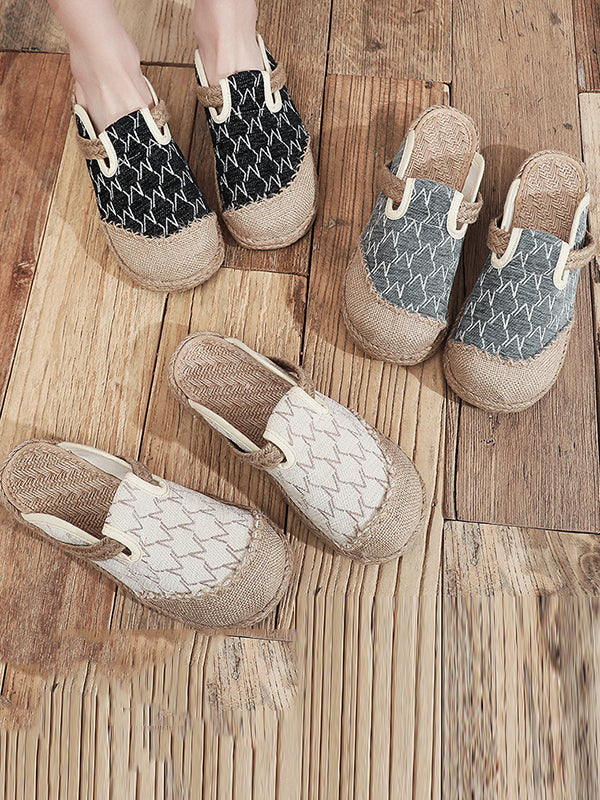 Rhombic Shoes Flat Shoes Slippers