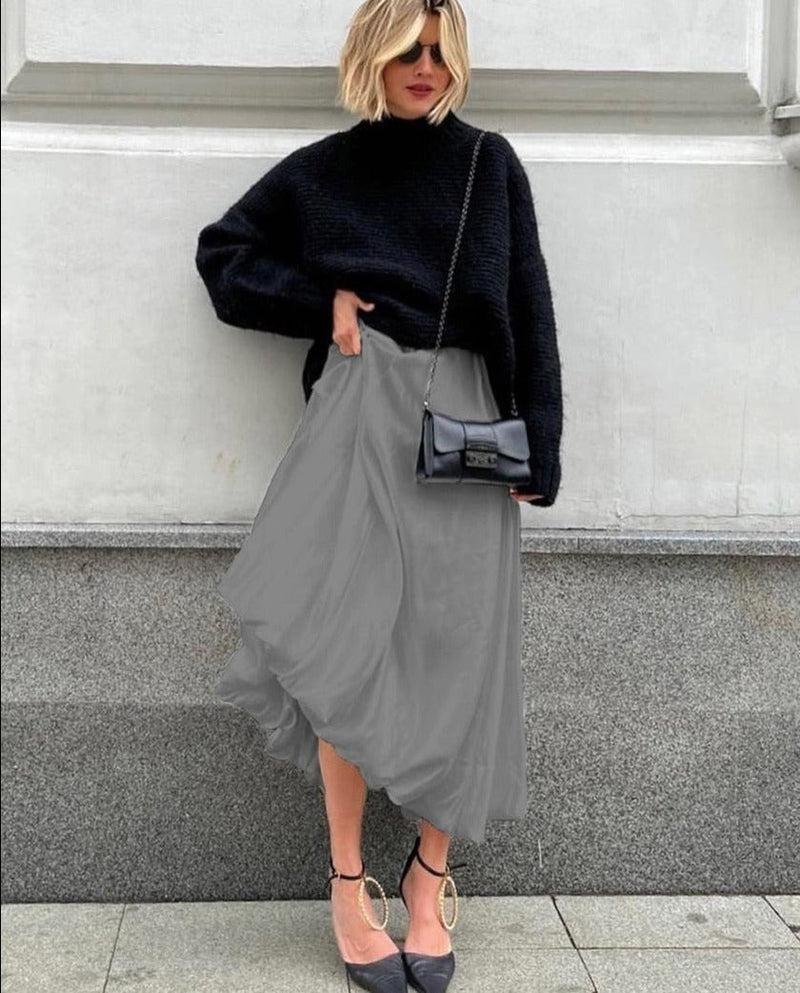 Anna Satin Skirt