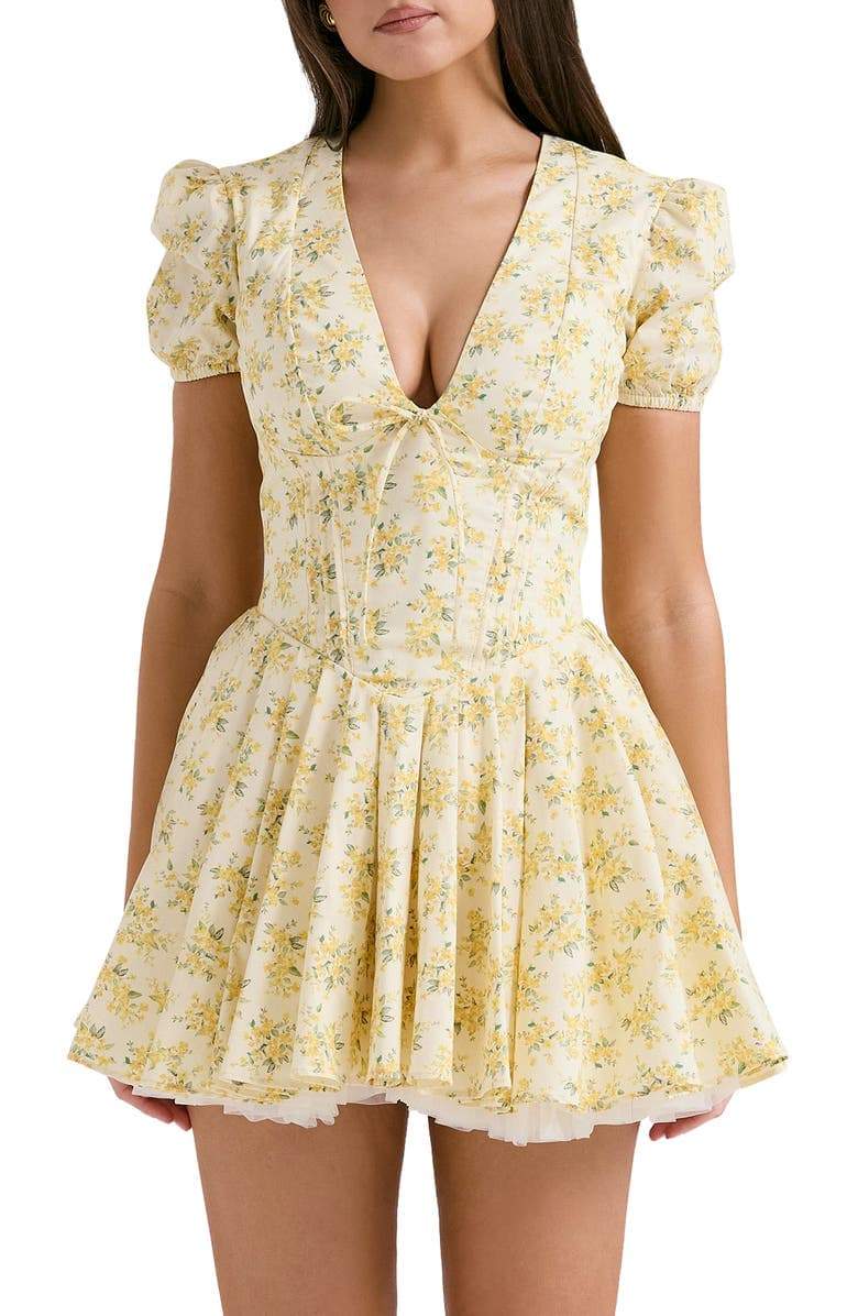 Emily V-neck Corset Mini Dress
