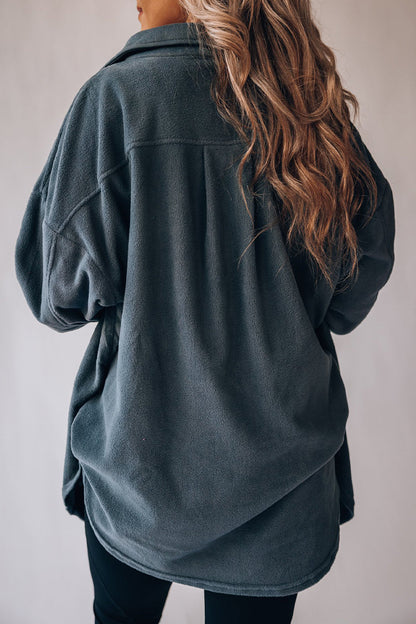 Pocket Turndown Collar Tops(9 Colors)