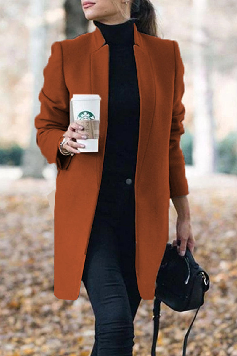 Long Sleeve Regular Sleeve Coats(6 Colors)