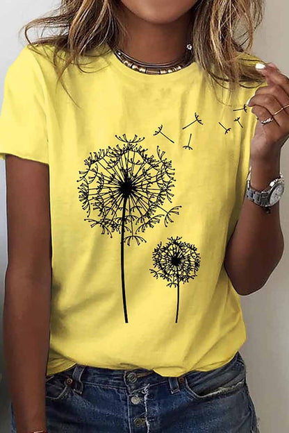 Street Print O Neck T-shirts(8 Colors)