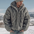 Men's Vintage Fairman Isle Jacquard Knit Zipper Cardigan Sweater artswardrobe