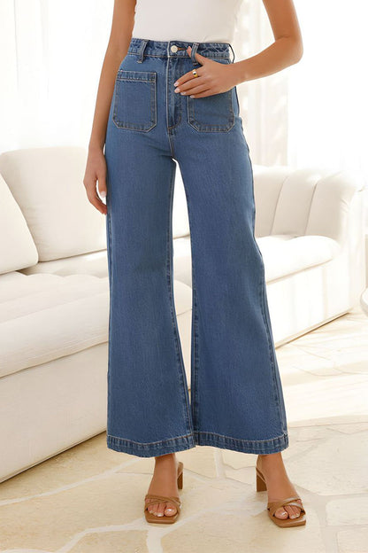 Daily Pocket Loose Denim Jeans
