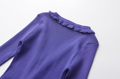 Autumn ’s Color Lace Maxi Dress Knitted Cardigan – Stylish Fall