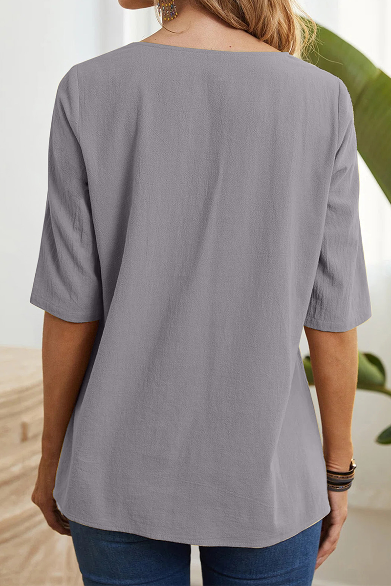 Slit O Neck T-shirts