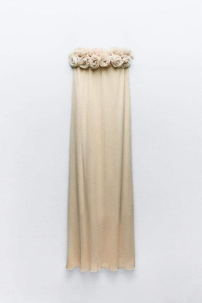 Alva Knit Strapless Maxi Dress