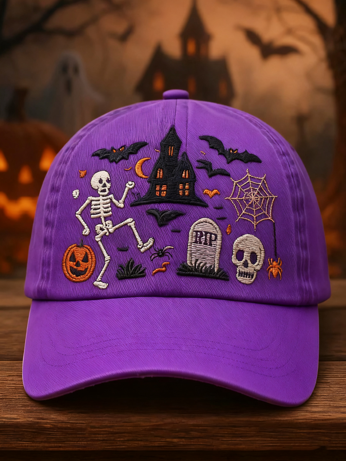 Halloween Printed Casual Unisex Hat artswardrobe