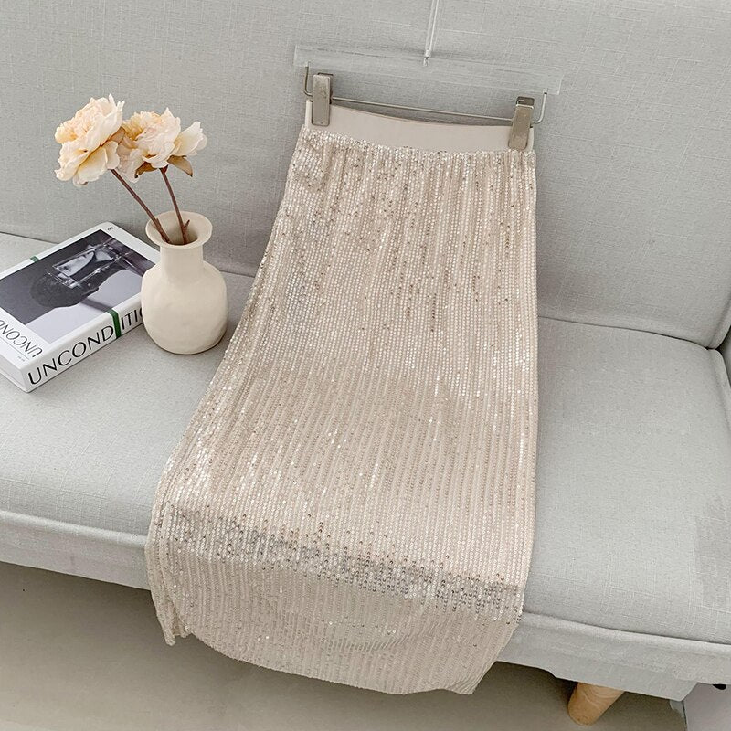 Sequined Midi Skirt
