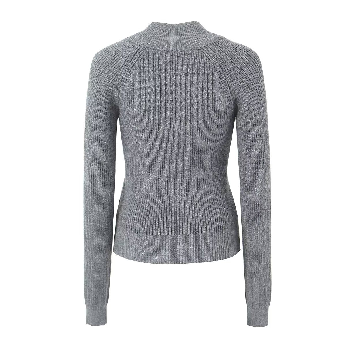 Knitting Cardigan Round Neck Slim Single Breasted Knitwear Autumn Clothing