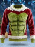 Comstylish Men's Vintage Christmas Inspired Cozy Plush Sweatshirt