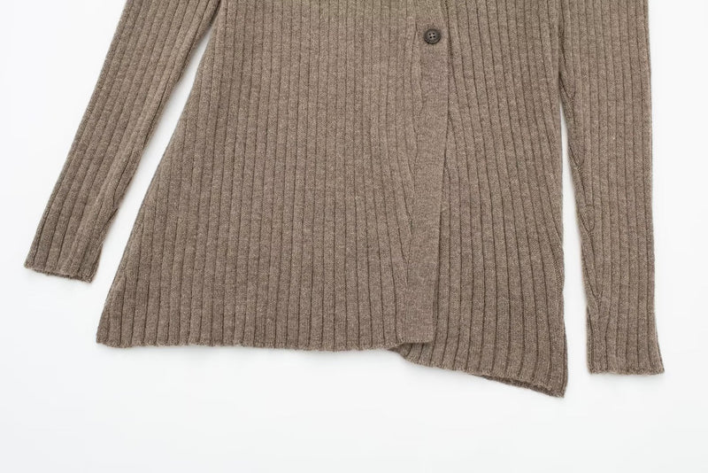 Fall Clothing Fashionable Knitted Cardigan Sweater Coat