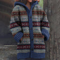 Vintage Fairman Island Contrast Sweater Cardigan elevenforest