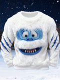Comstylish Men's Ice Monster & Scratch Cozy Plush Sweatshirt