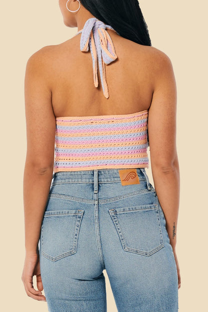 Aurora Crochet Two-way Cami Top