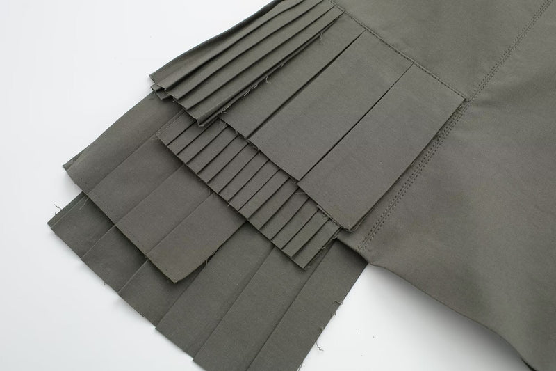Laminated Decoration Windbreaker Fabric Slimming Camisole