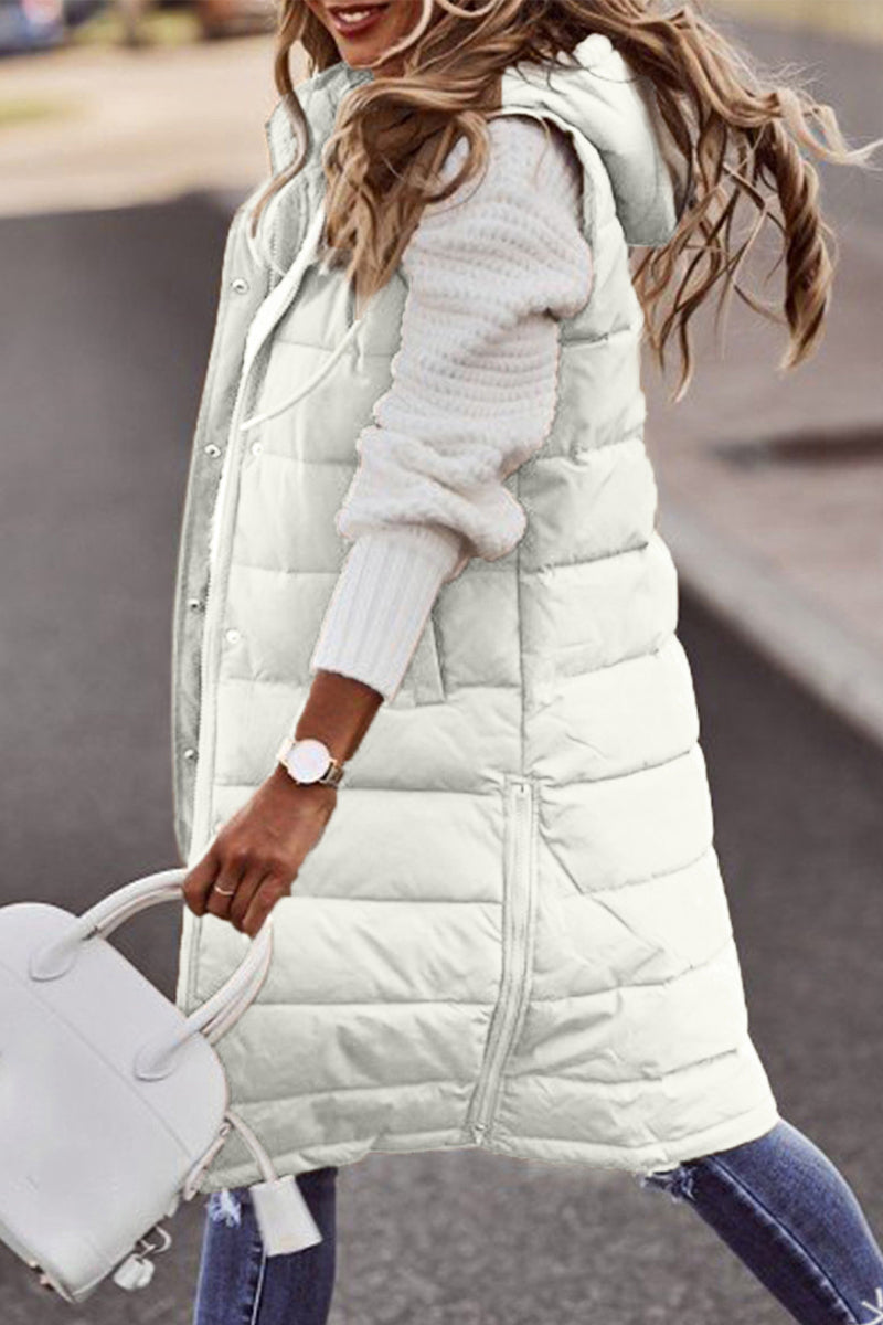 Street Zipper Mandarin Collar Vests(5 Colors)