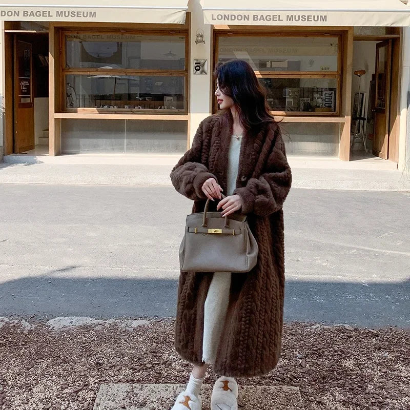 Leya Eco Mink Coat