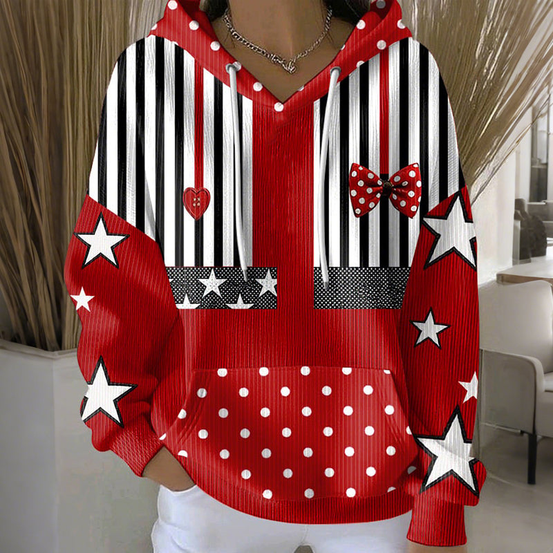 Comstylish Cologne Carnival Print Retro Hoodie