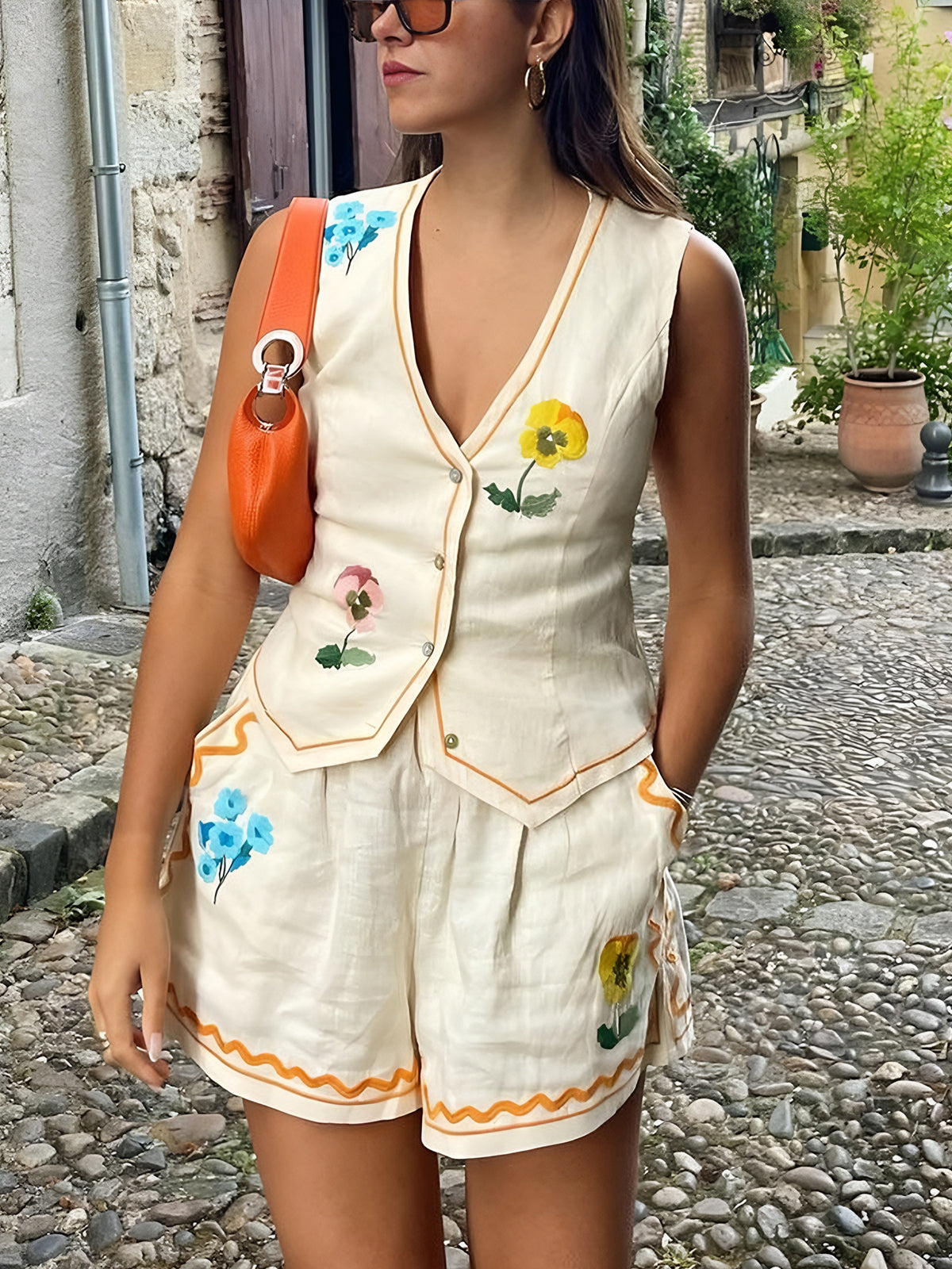 Print Tank Shorts Set