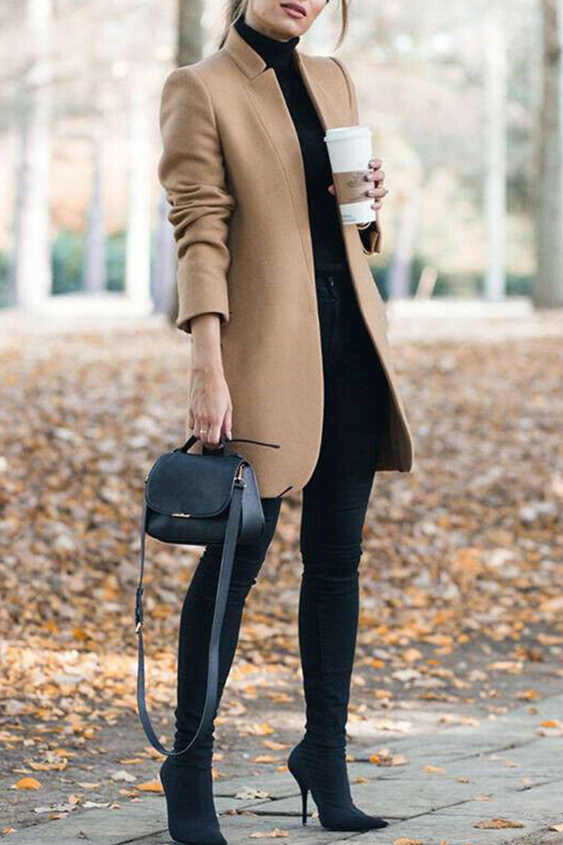 Long Sleeve Regular Sleeve Coats(6 Colors)