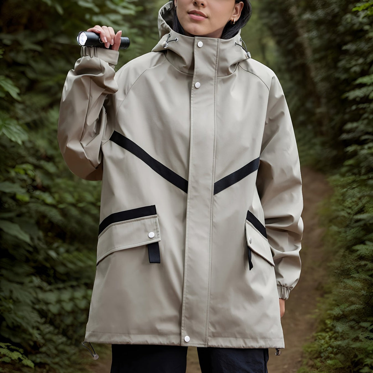 JO | Lightweight waterproof hooded jacket