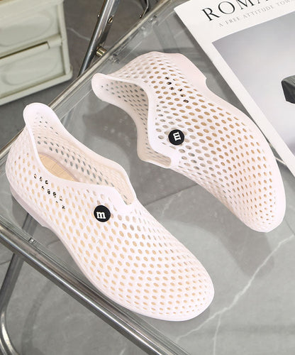 Versatile Yellow Hollow Out Walking Sandals Aa002