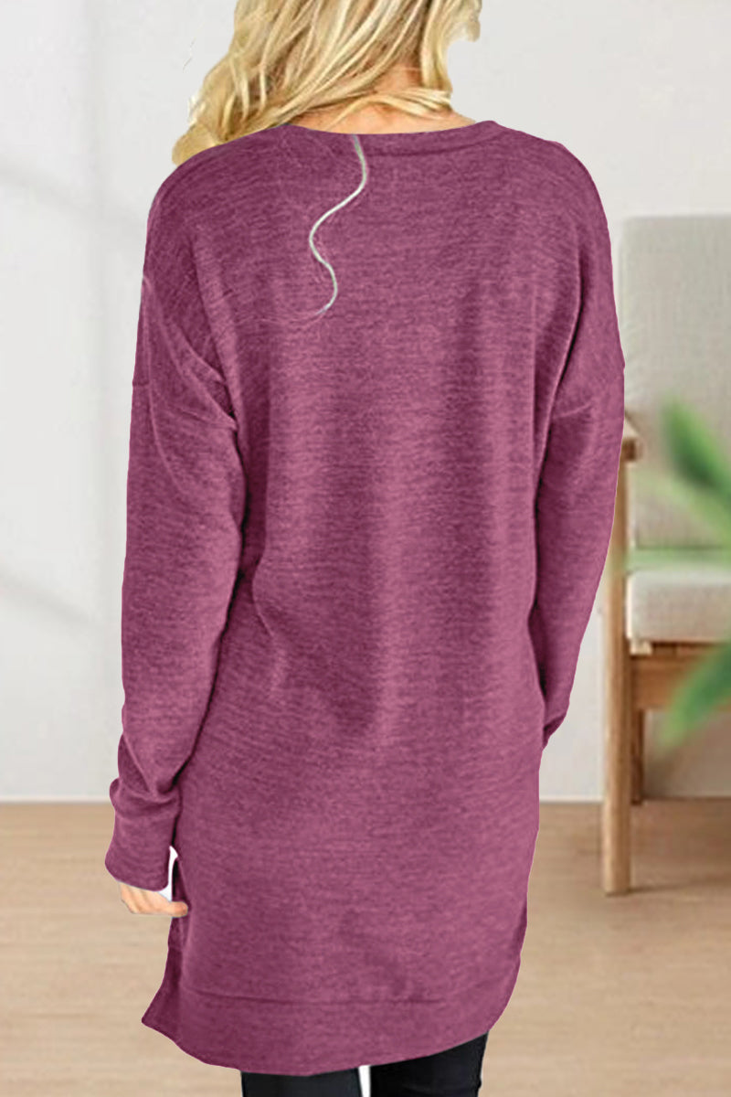 Color V Neck T-shirts