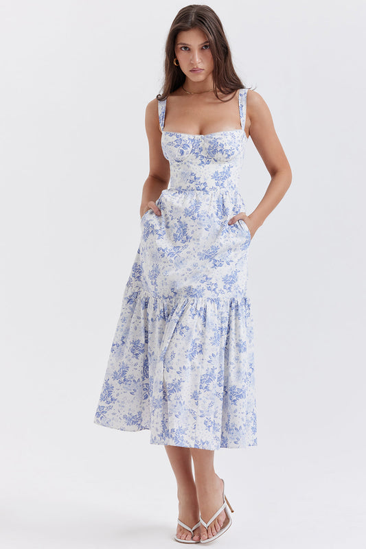 Corset Cami Midi Dress