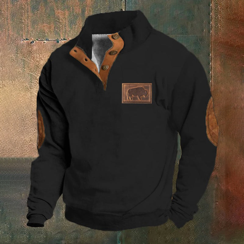 Men's Western Vintage Style Sweatshirt elevenforest