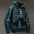 Men's Vintage Anatomy Knit Hooded Sweater artswardrobe