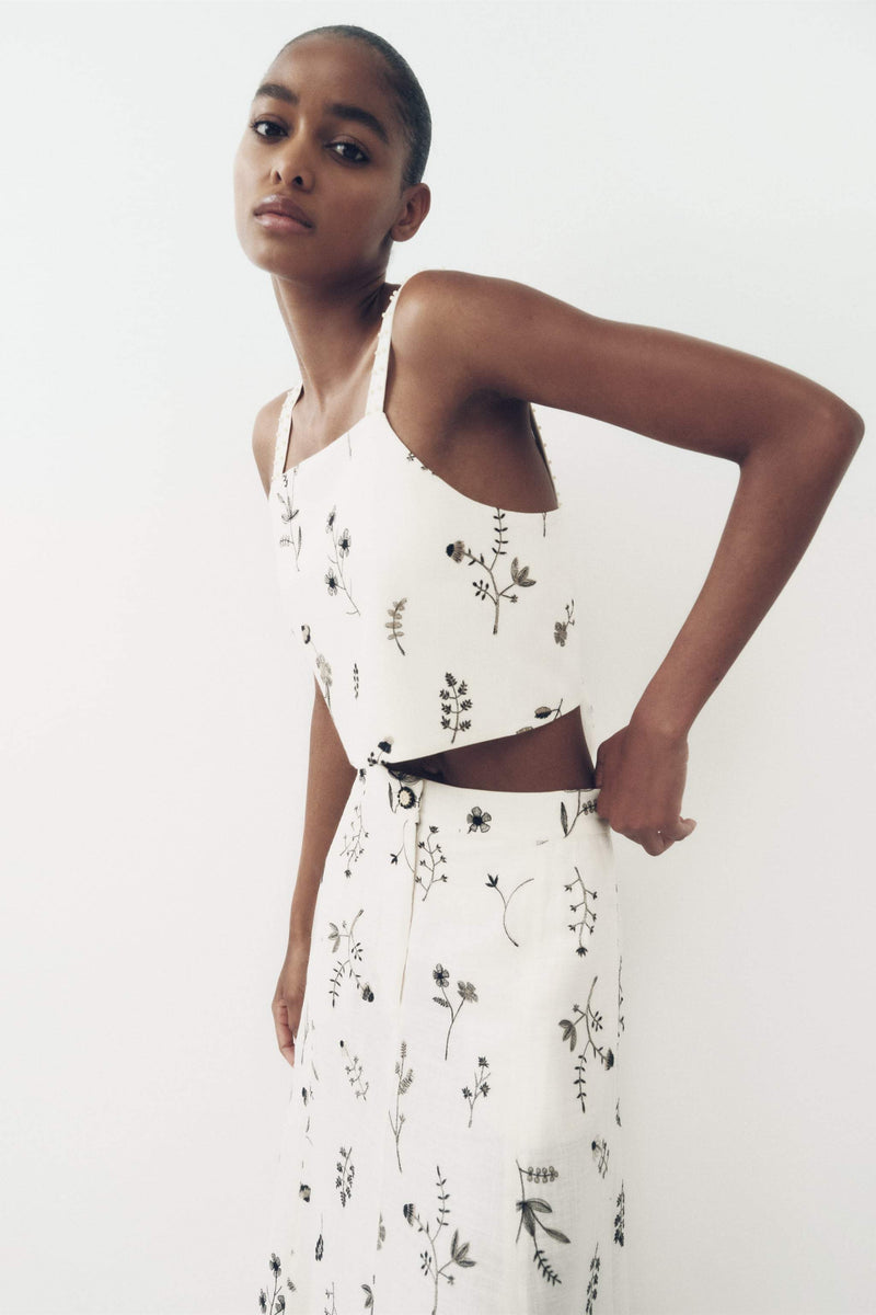 Square Collar Cami Midi Dress Suit