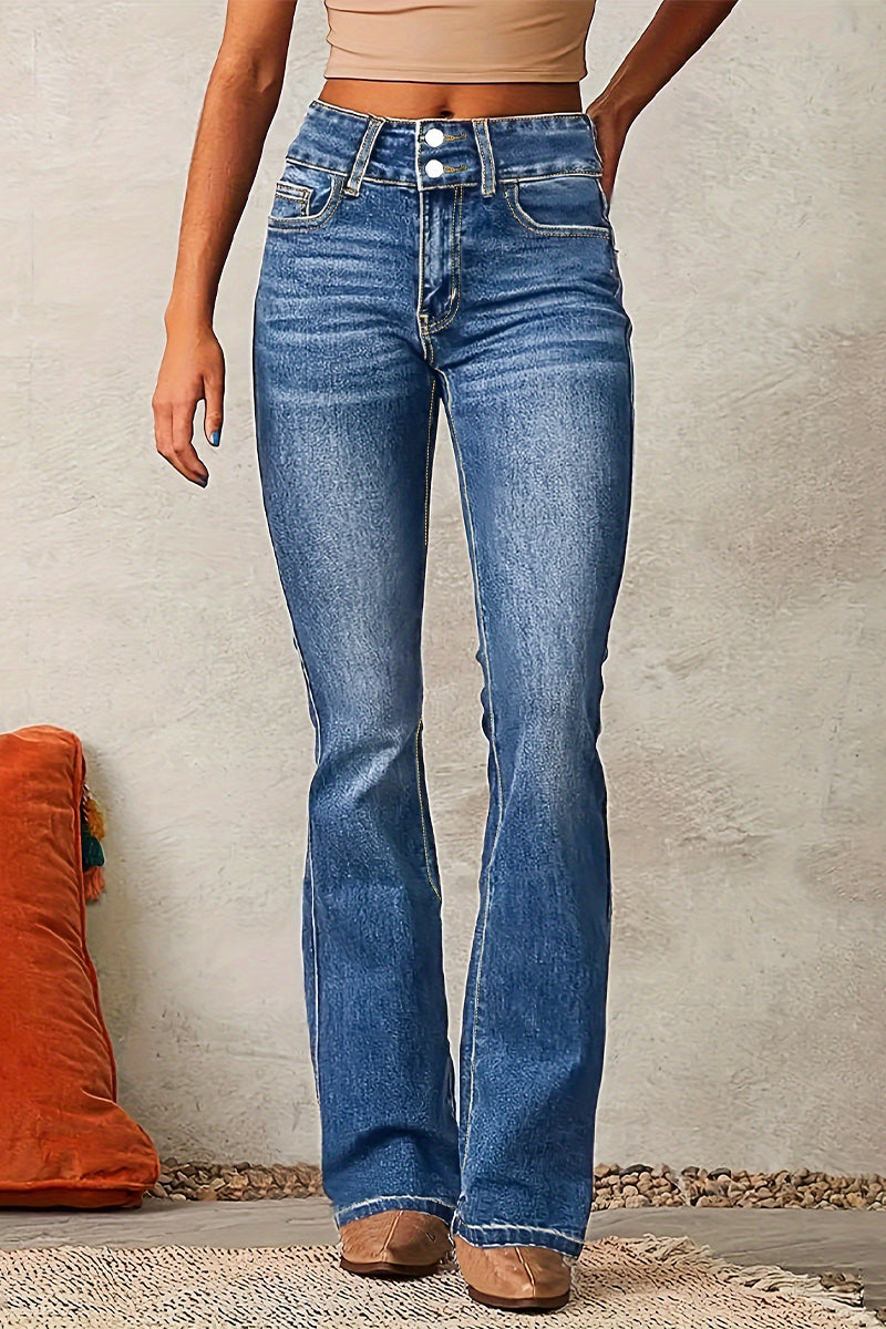 Distressed High Waist Skinny Denim Jeans(3 Colors)