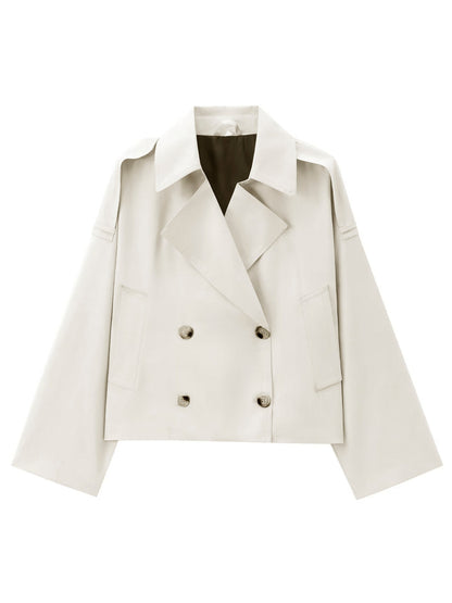 Lapel Breasted Trench Coat