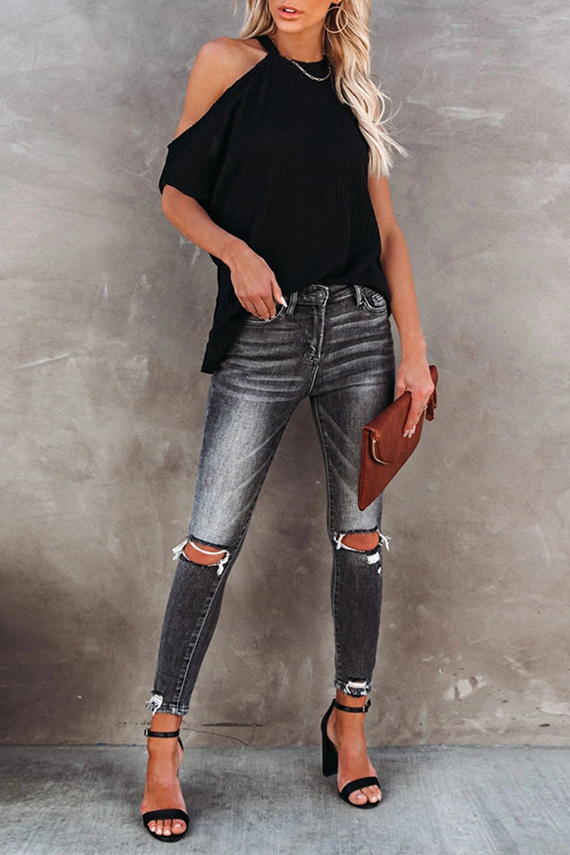 Patchwork O Neck T-shirts