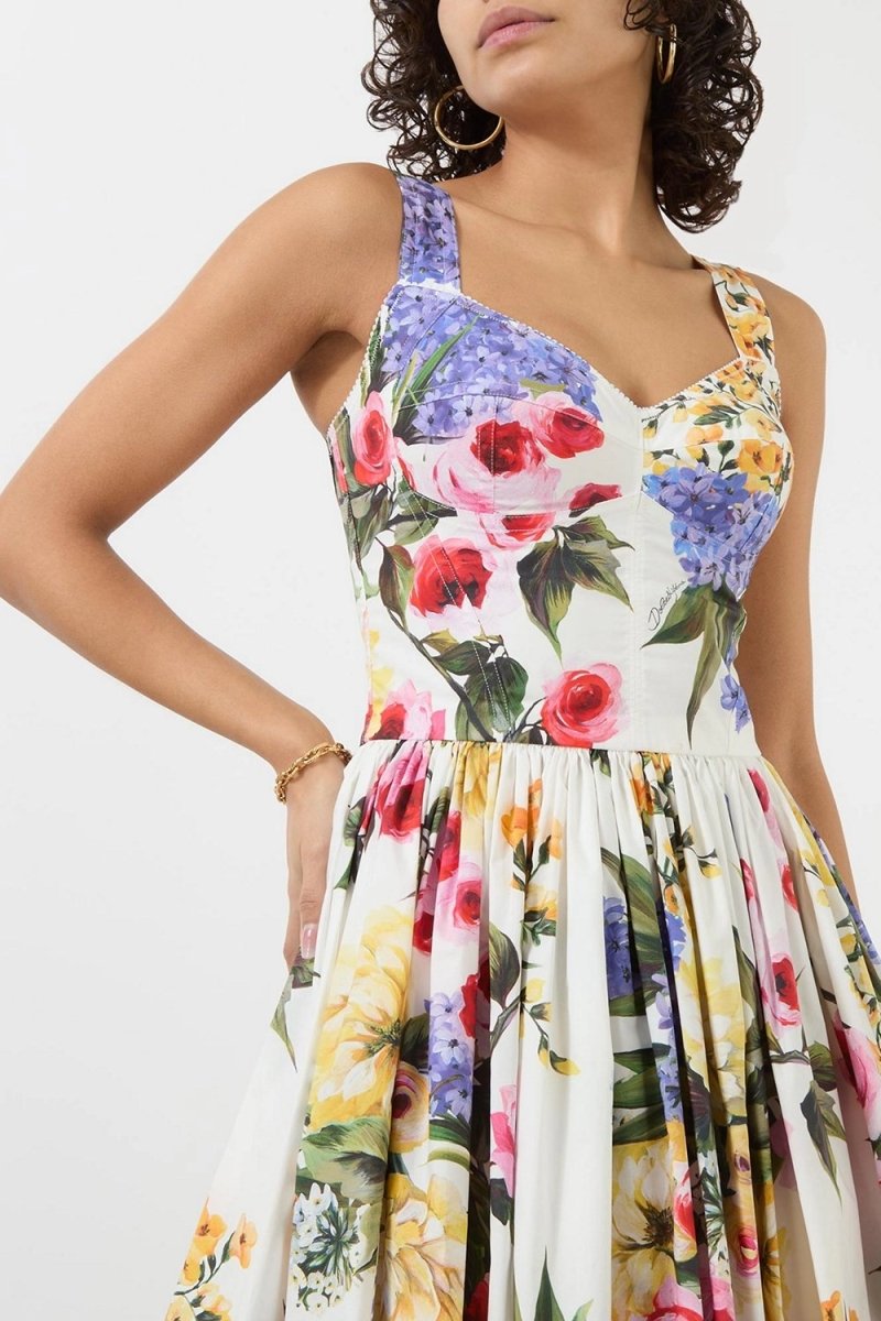 Gemma Printed V-neck Mini Dress