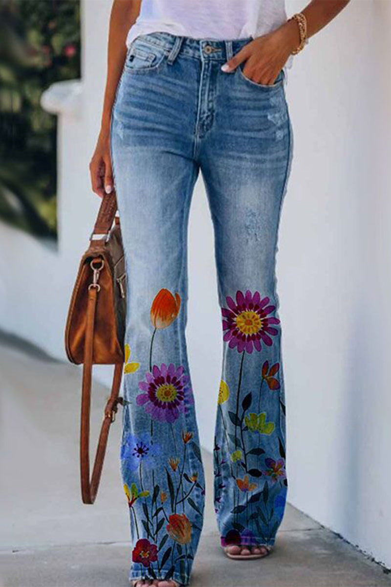 Pocket Regular Denim Jeans(9 Colors)
