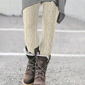 Vintage Pure Wool Pattern Cozy Knit Leggings elevenforest
