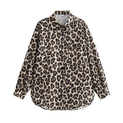 Spring Festival Leopard Shirt Leopard Pants Suit