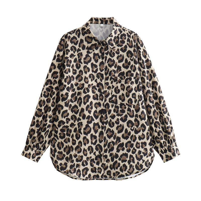 Spring Festival Leopard Shirt Leopard Pants Suit